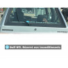Sticker - Golf GTI. Reserved for die-hard fans