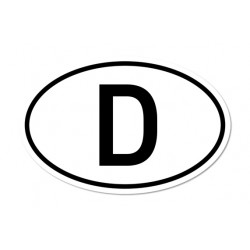 Country code sticker