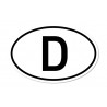 Country code sticker