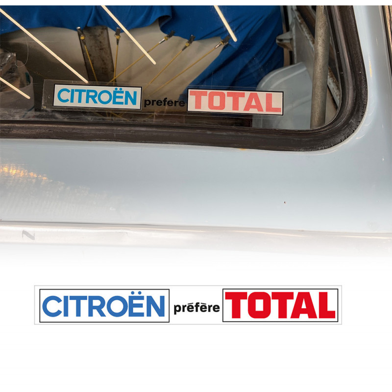Sticker Citröen préfère Total DS-GS-CX-BX