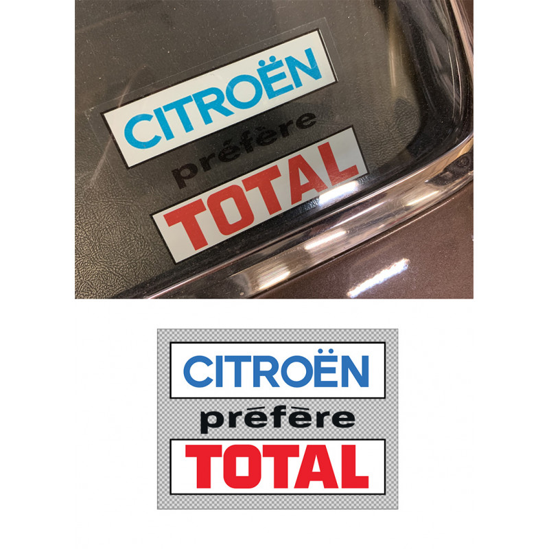 Sticker Citröen préfère Total DS