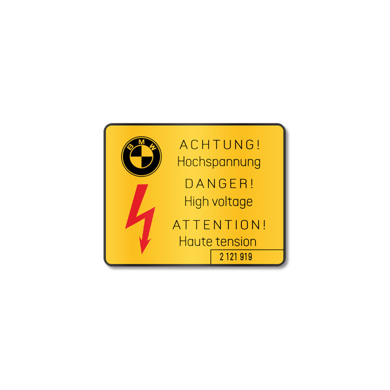 BMW Achtung! étiquette - 2 121 919