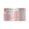 Reproduction BMW E30 Tire Pressure Label - 2121595