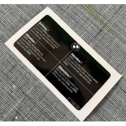 Reproduction of the "Genuine BMW Parts" information label - 2121173