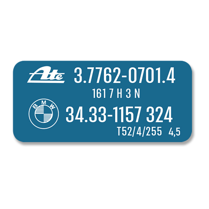 BMW E28/E30 "Brake Servo" sticker