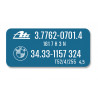 BMW E28/E30 "Brake Servo" sticker