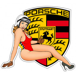 Pin-up Porsche coté gauche