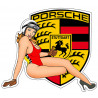 Pin-up Porsche left side