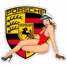 Pin-up Porsche coté droit