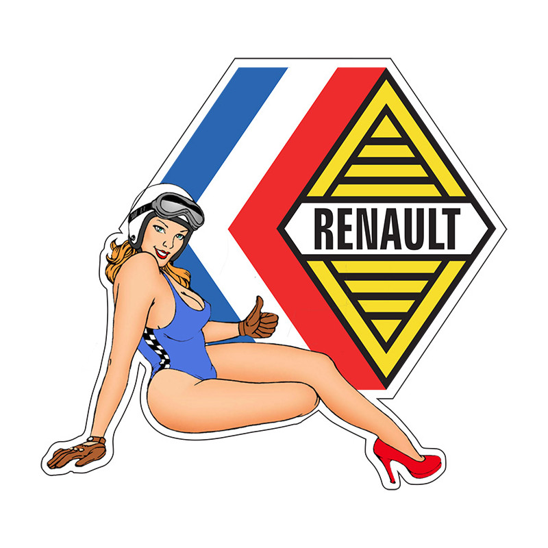 Pin-up Renault left side