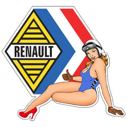 Pin-up Renault right side