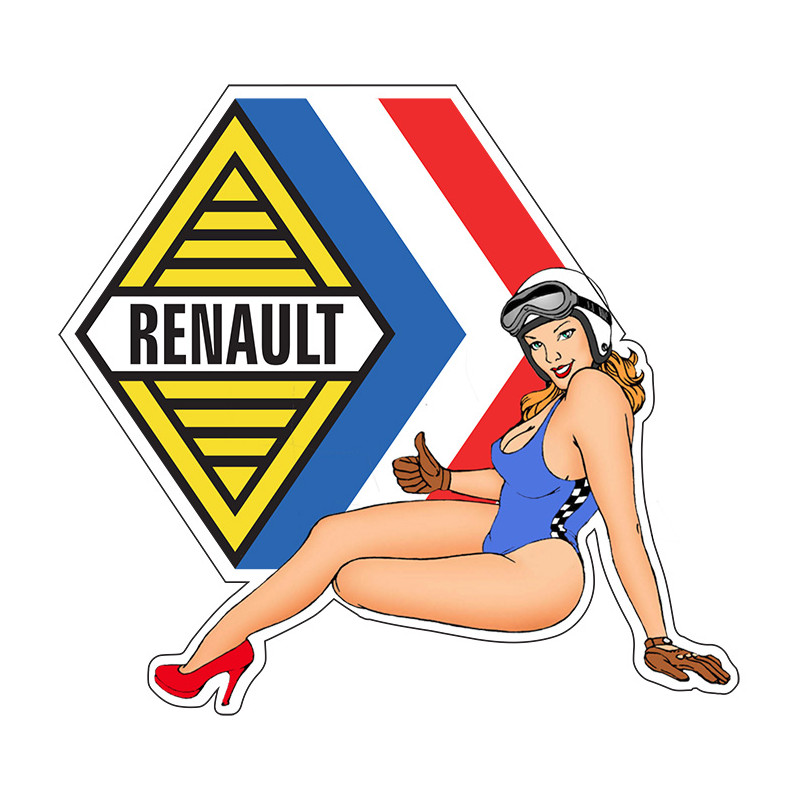 Pin-up Renault coté droit