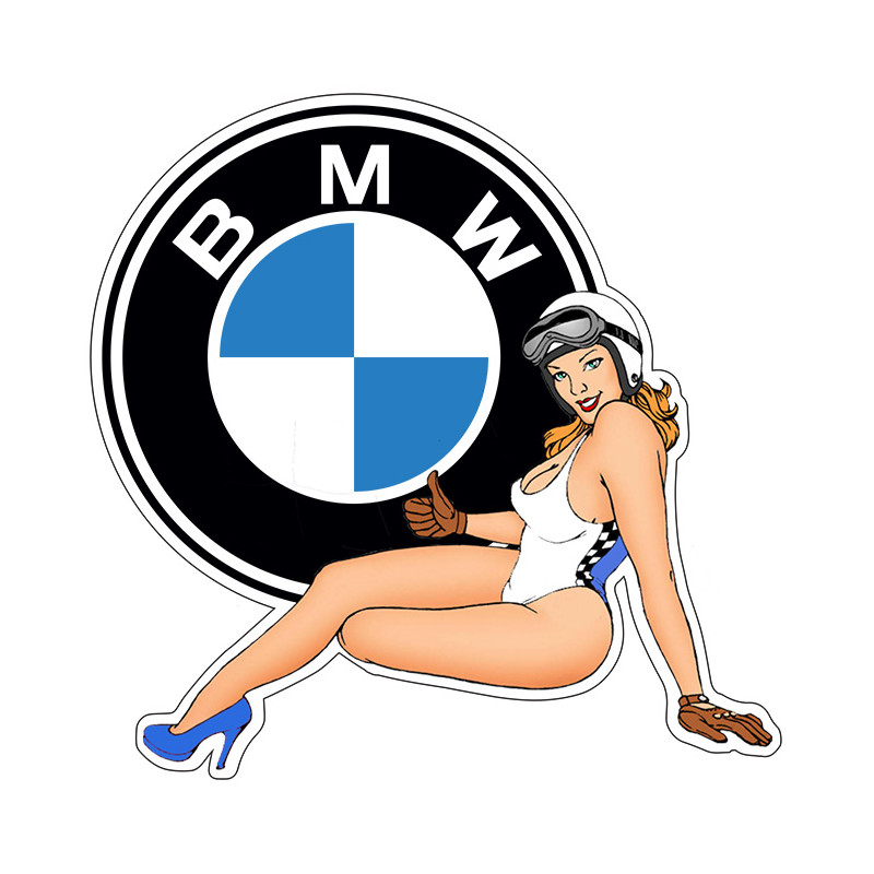 Pin-up Bmw coté droit