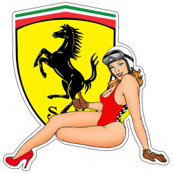 Pin-up Ferrari côté droit