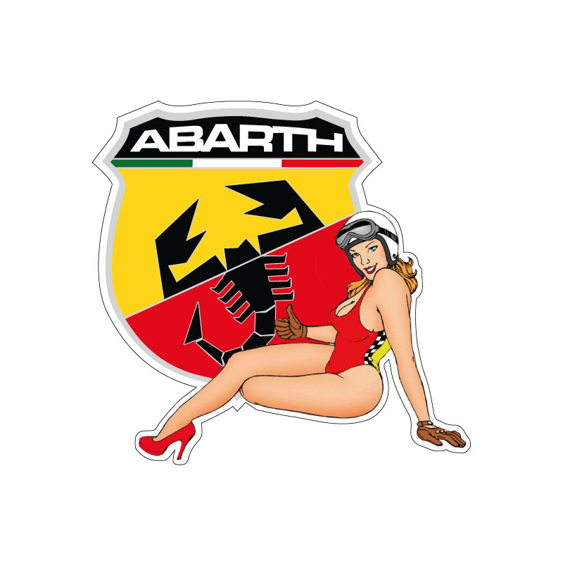 Pin-up Abarth coté droit