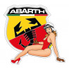 Pin-up Abarth coté droit