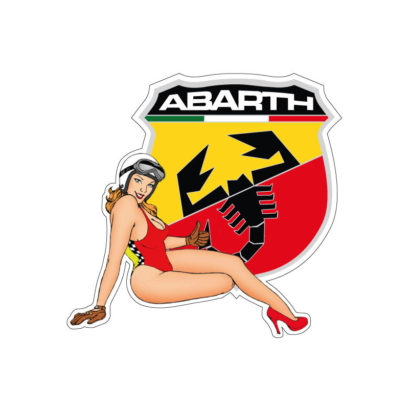 Pin-up Abarth coté gauche