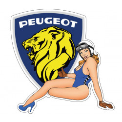 Pin-up Peugeot right side