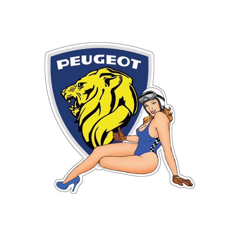 Pin-up Peugeot coté droit