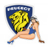 Pin-up Peugeot right side