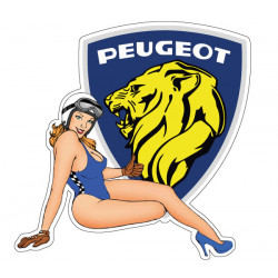 Pin-up Peugeot left side