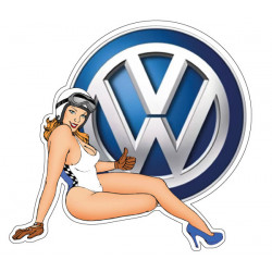 Pin-up Volkswagen left side
