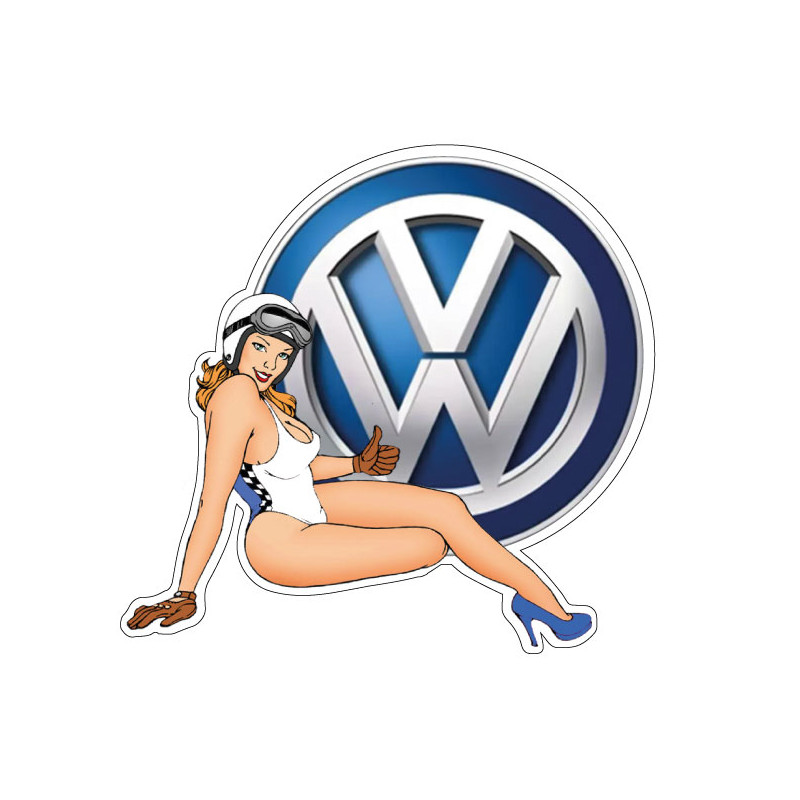 Pin-up Volkswagen coté gauche
