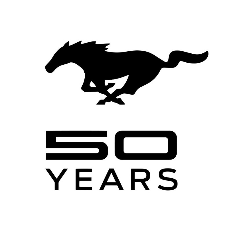 Mustang 50 years logo