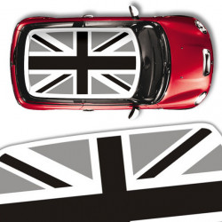 Mini roof Union Jack black and grey