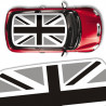 Sticker toit Union Jack noir et gris