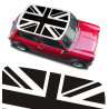 Sticker toit Union Jack monochrome Austin mini