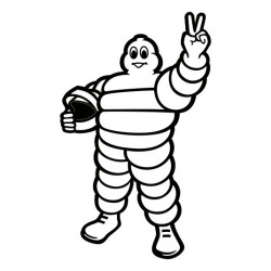 Bibendum Michelin pilote