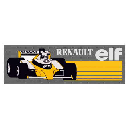 Sticker RENAULT ELF F1 vitre arrière