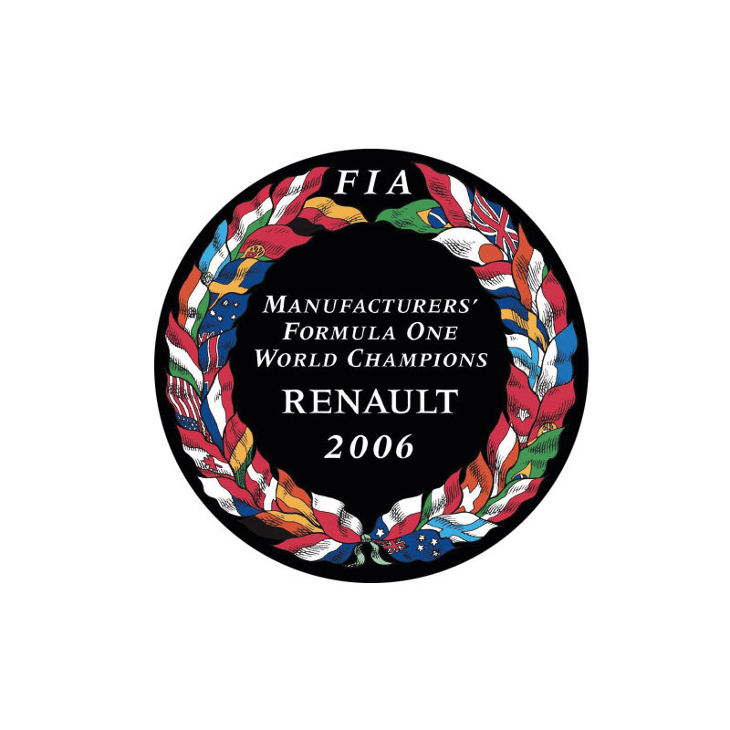 Sticker FIA World Champion Renault 2006