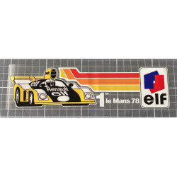 RENAULT ELF 1er LE MANS 78