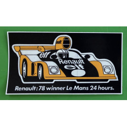 Renault 78 Winner Le Mans 24 hours sticker