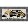 Sticker Renault 1er au rallye Monte-Carlo 1981