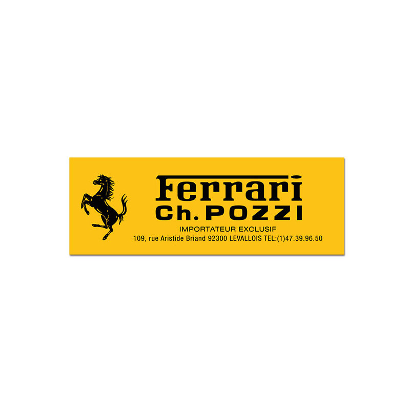 Ferrari Ch. Pozzi sticker