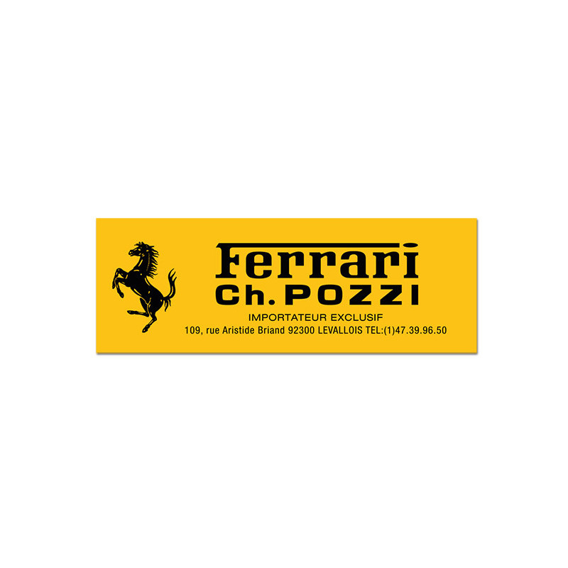 Sticker Ferrari Ch.Pozzi