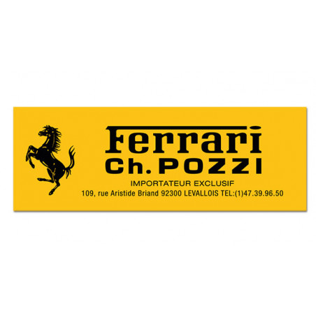 Sticker Ferrari Ch Pozzi