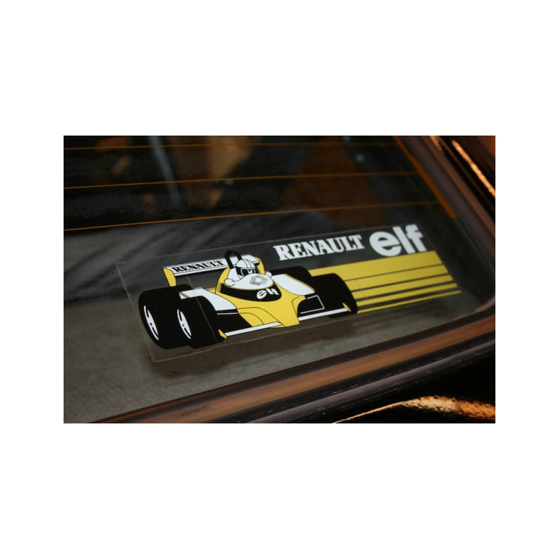 Autocollant Renault ELF F1 pour lunette Arrière