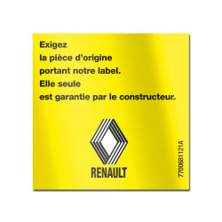 Etiquette RENAULT "Exigez...