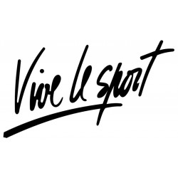 Monochrome "Vive le sport" sticker