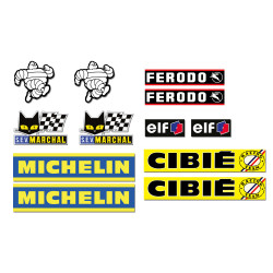 Rallye vintage stickers Kit