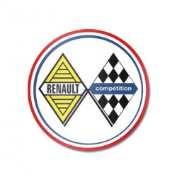 Renault vintage competition sticker