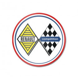 Sticker Renault compétition vintage
