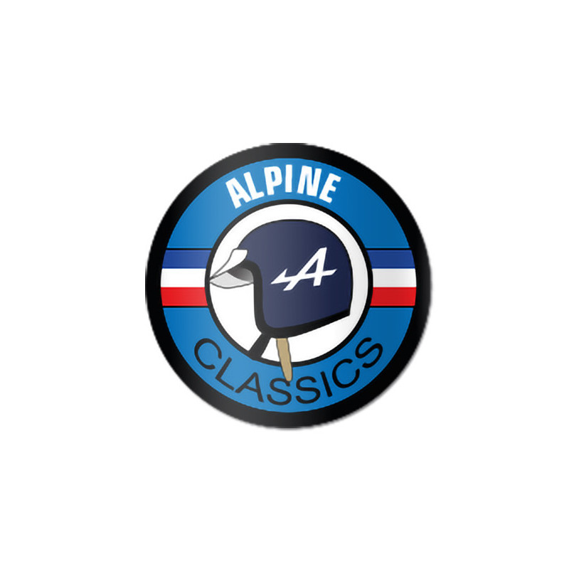 Alpine classic helmet sticker