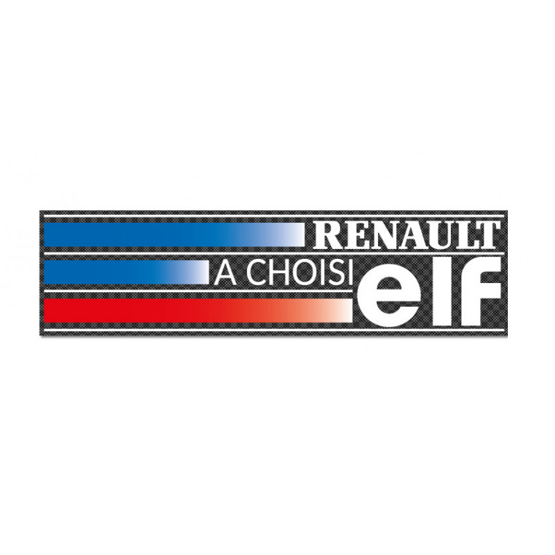 sticker RENAULT chose ELF rear window