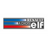 sticker RENAULT chose ELF rear window