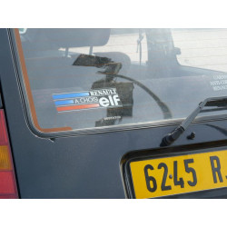 sticker RENAULT chose ELF rear window
